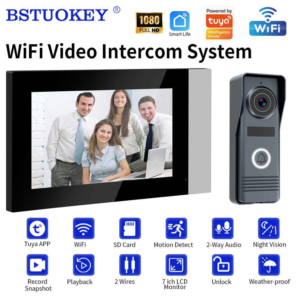 Smart Doorbell Wired - 2-Draht Smart Home WLAN 1080P Video-Gegensprechanlage