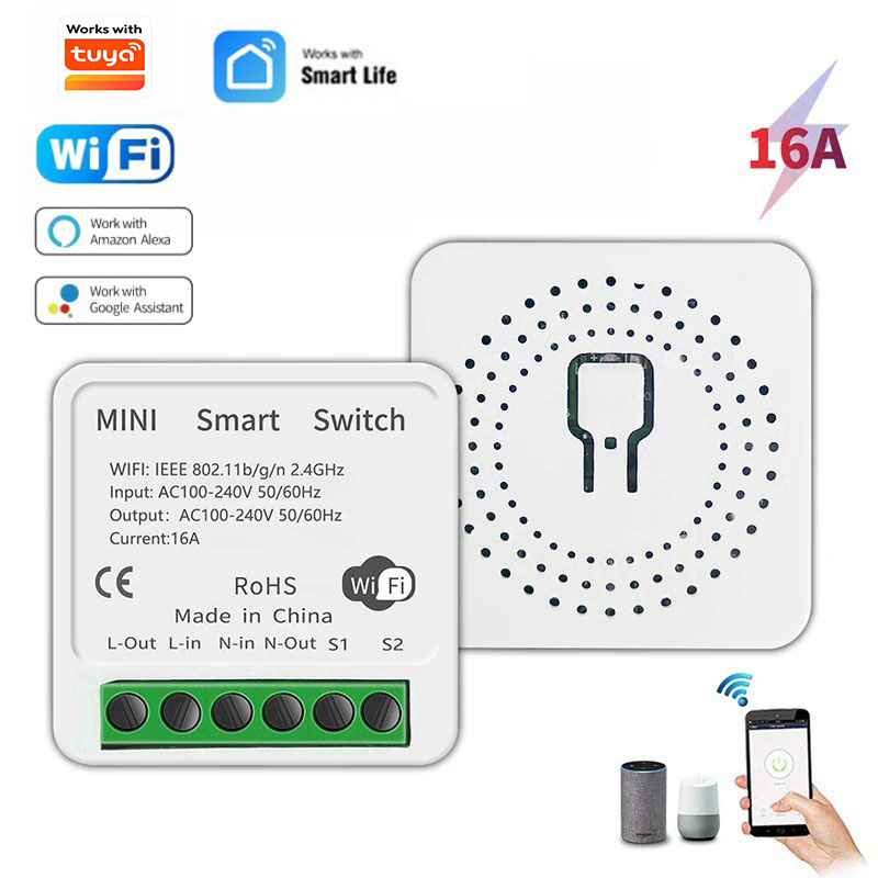 Smart Home Automation Diy - 16A Zwei-Wege-Steuerung DIY WiFi Mini Smart