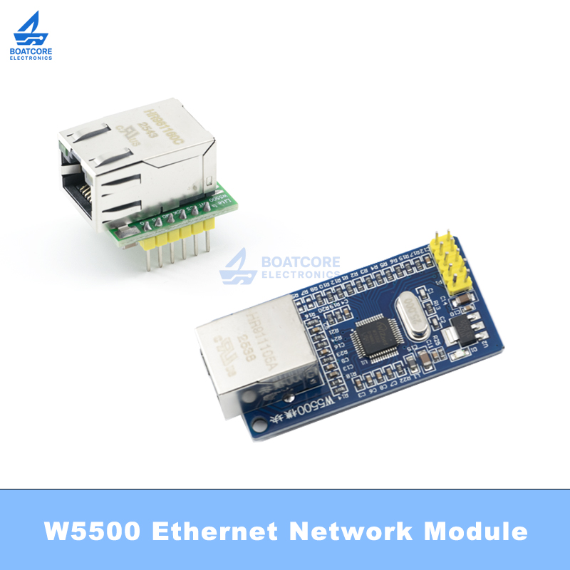 Ethernet Module W5500 - 1 Stück W5500 Chip Neuer SPI-zu-LAN-Ethernet-Konverter