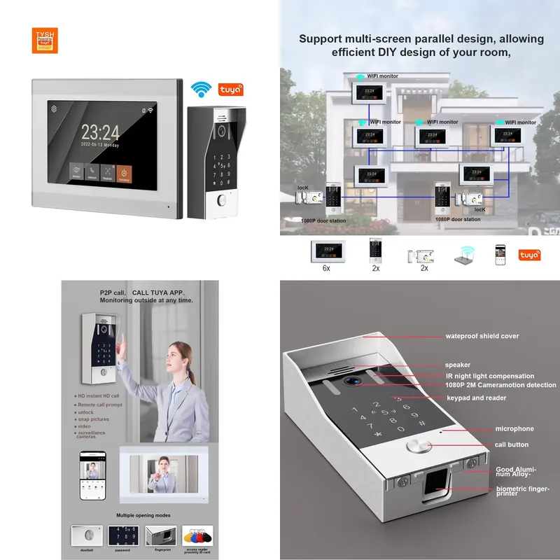 Smart Doorbell Wired - TYSH 2-Draht IP Smart WiFi Video-Türsprechanlage