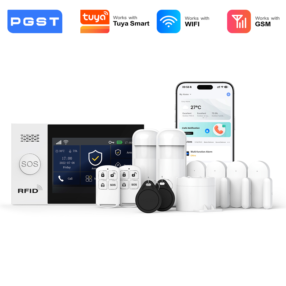 Smart Home Automation Diy - PGST intelligente Einbruchmelder Komplettset WiFi 2G
