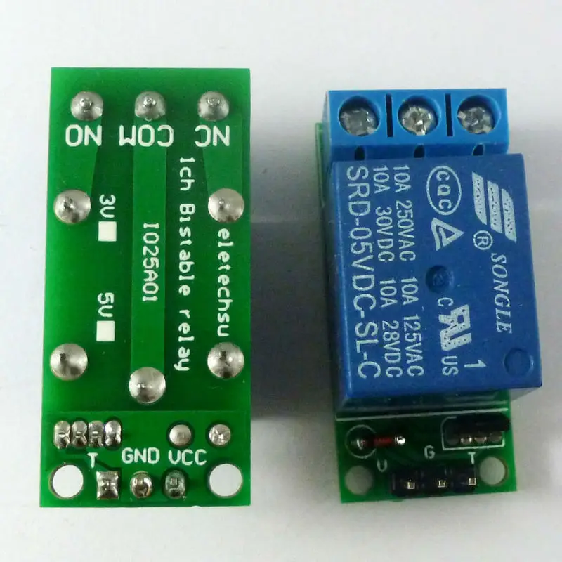 Home Automation With Arduino - Flip-Flop-Relaismodul, bistabiler selbstsperrender Schalter, Low-Pulse-Trigger-Board für