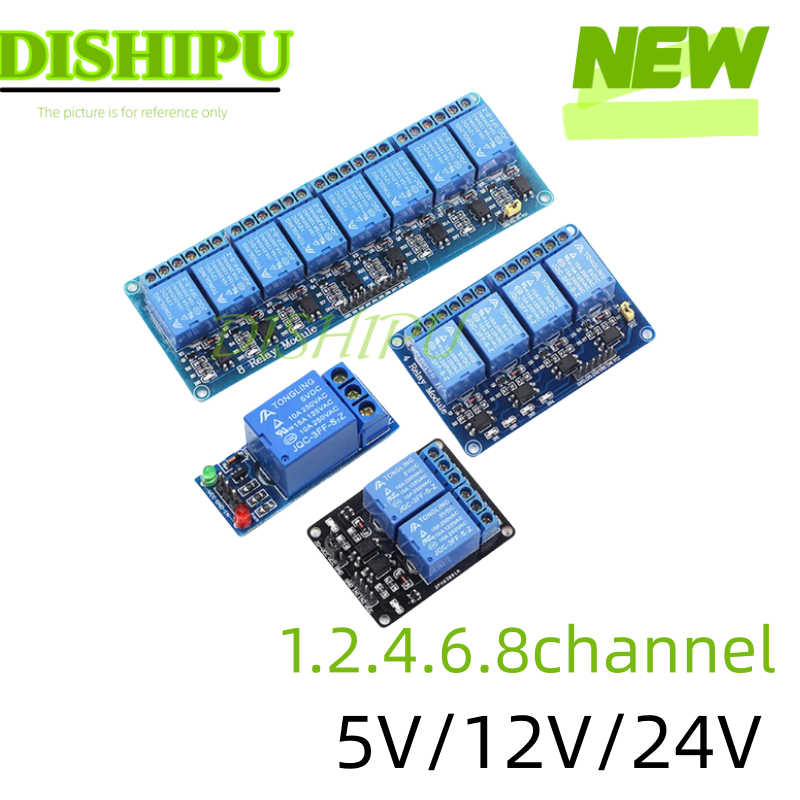 Relay 8 Channel Board - DC 5 V 12 V 24