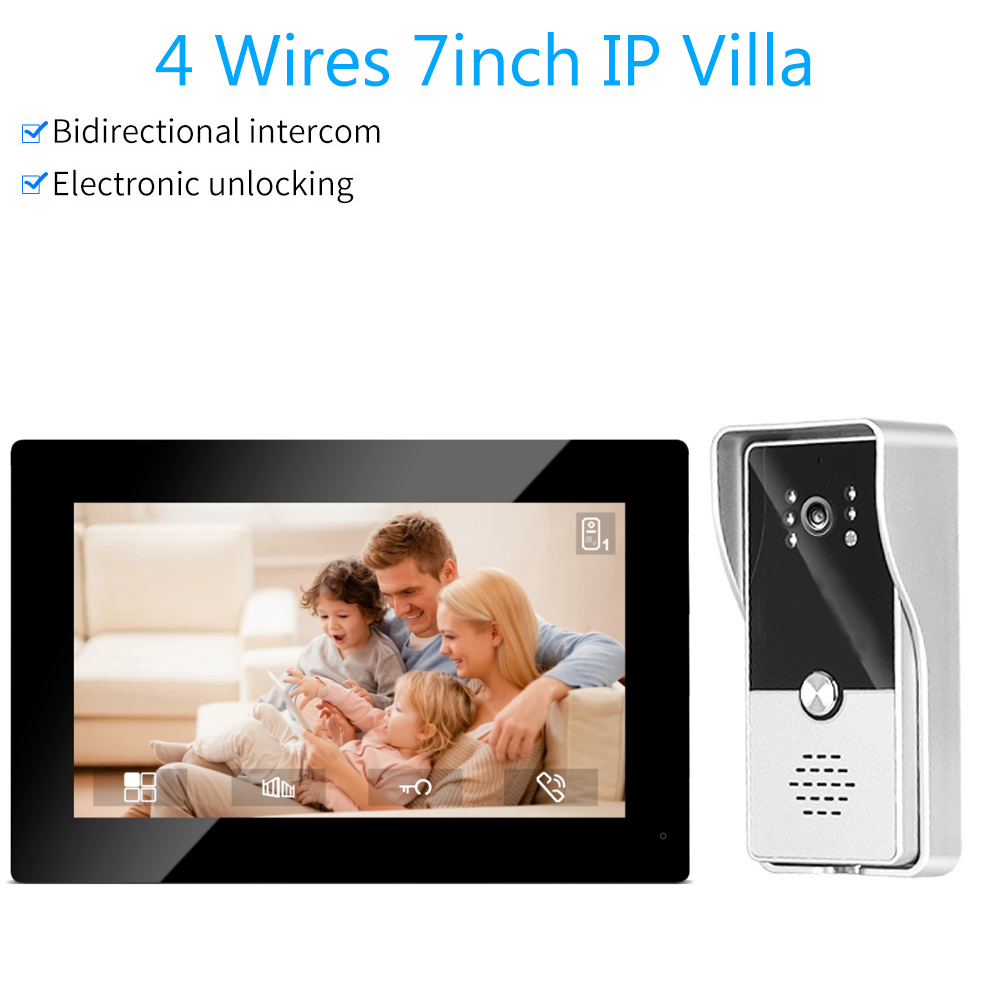 Smart Doorbell Wired - 7 zoll Farbe Wired Video Intercom