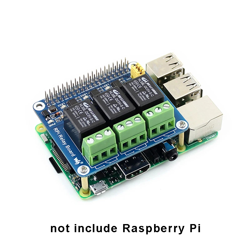 Home Automation Raspberry Pi - 3-Kanal-Relais-Erweiterungsplatine für Raspberry Pi 4B 3B+