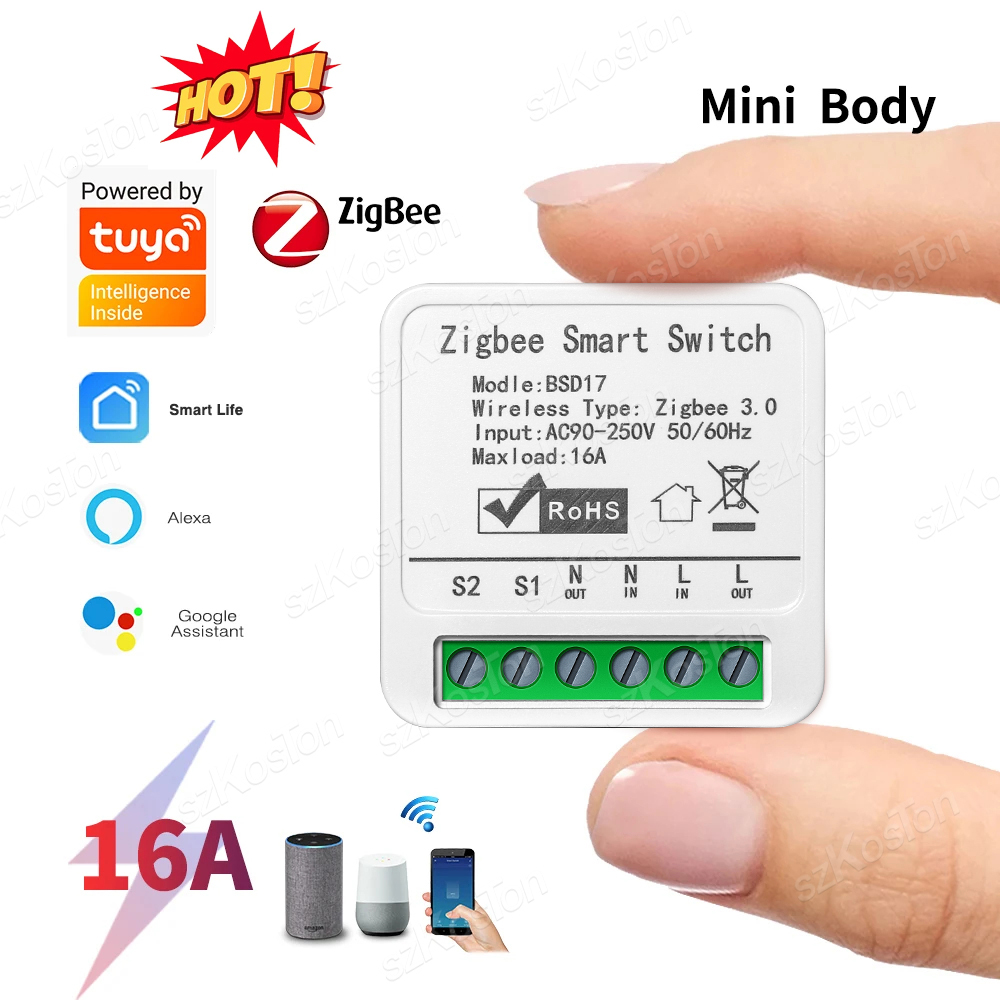 Smart Home Automation Diy - 16A Tuya ZigBee Smart Switch Modul