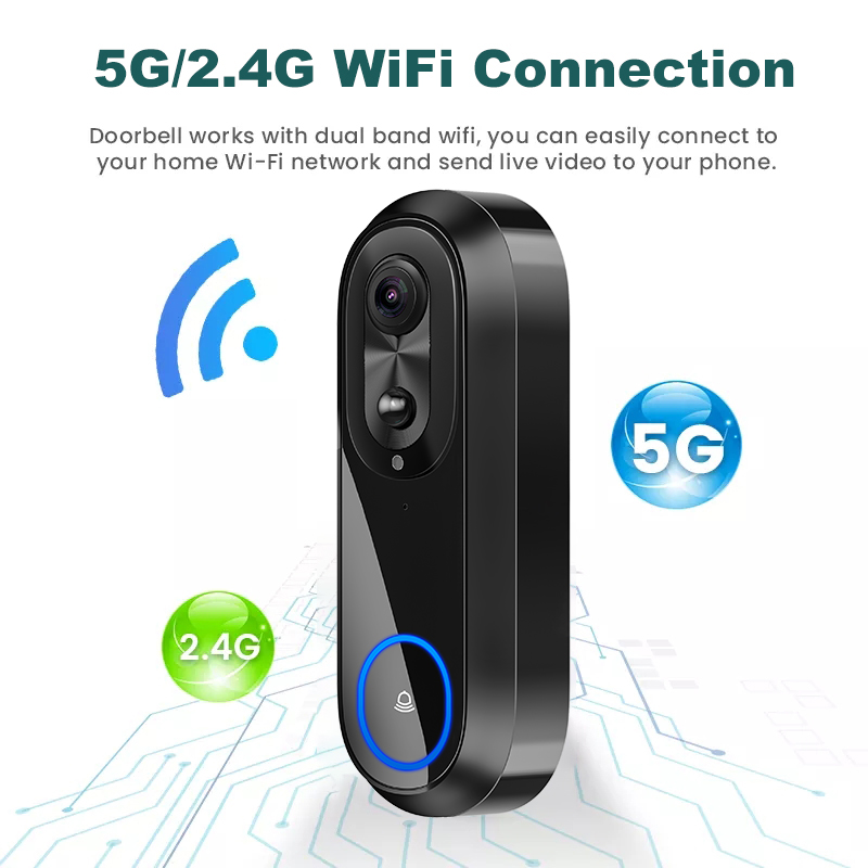 5G 2,4G WiFi Video Türklingel  – Smart Doorbell Wired Bewertung und Preis