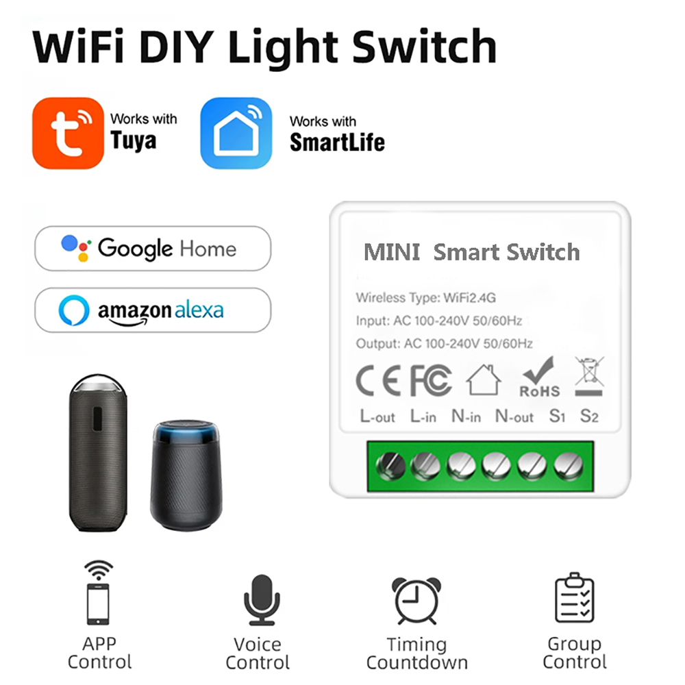 2-Wege-Steuerung Tuya Mini 16A – Smart Home Automation Diy Bewertung und Preis