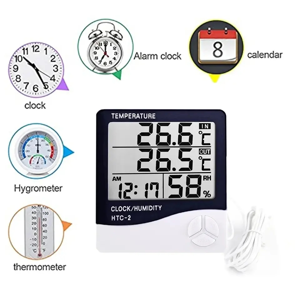 Digitales LCD-Thermometer und  – Home Automation Industry Bewertung und Preis
