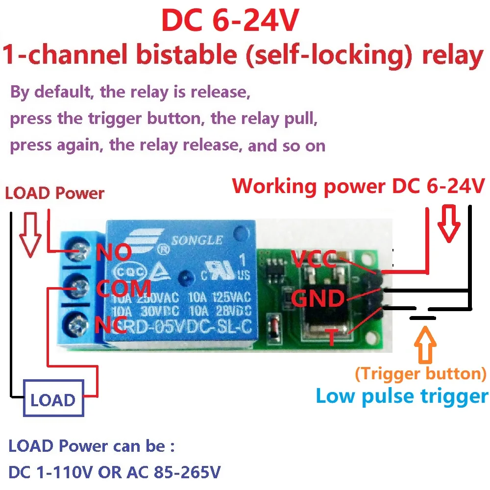DC 6V 9V 12V 24V Flip-Flop-Rel – Home Automation With Arduino Bewertung und Preis